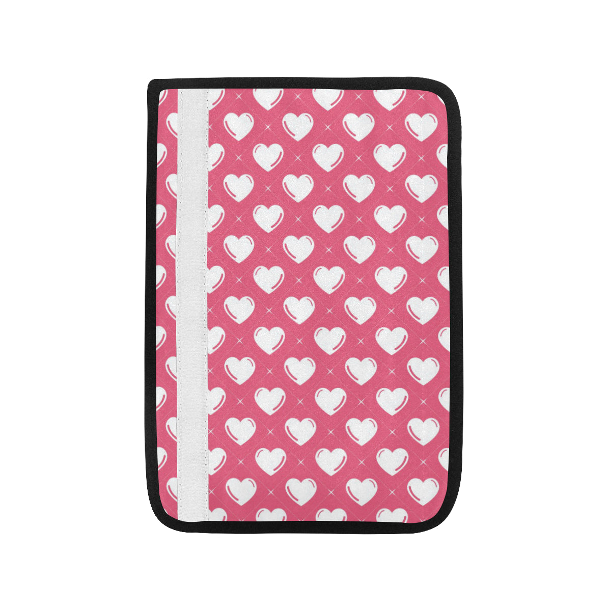 Heart Pattern Print Design HE07 Car Seat Belt Cover