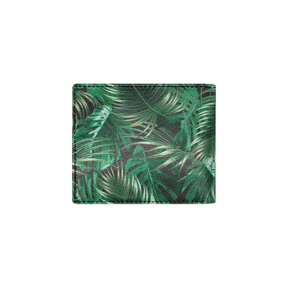 Tropical Flower Pattern Print Design TF012 Men's ID Card Wallet
