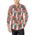 Music Note Design Themed Print Men's Long Sleeve Shirt