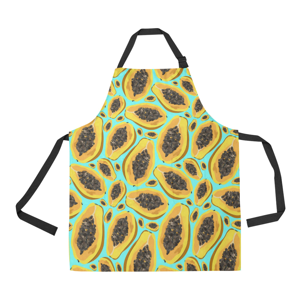 Papaya Pattern Print Design PP03 Apron with Pocket
