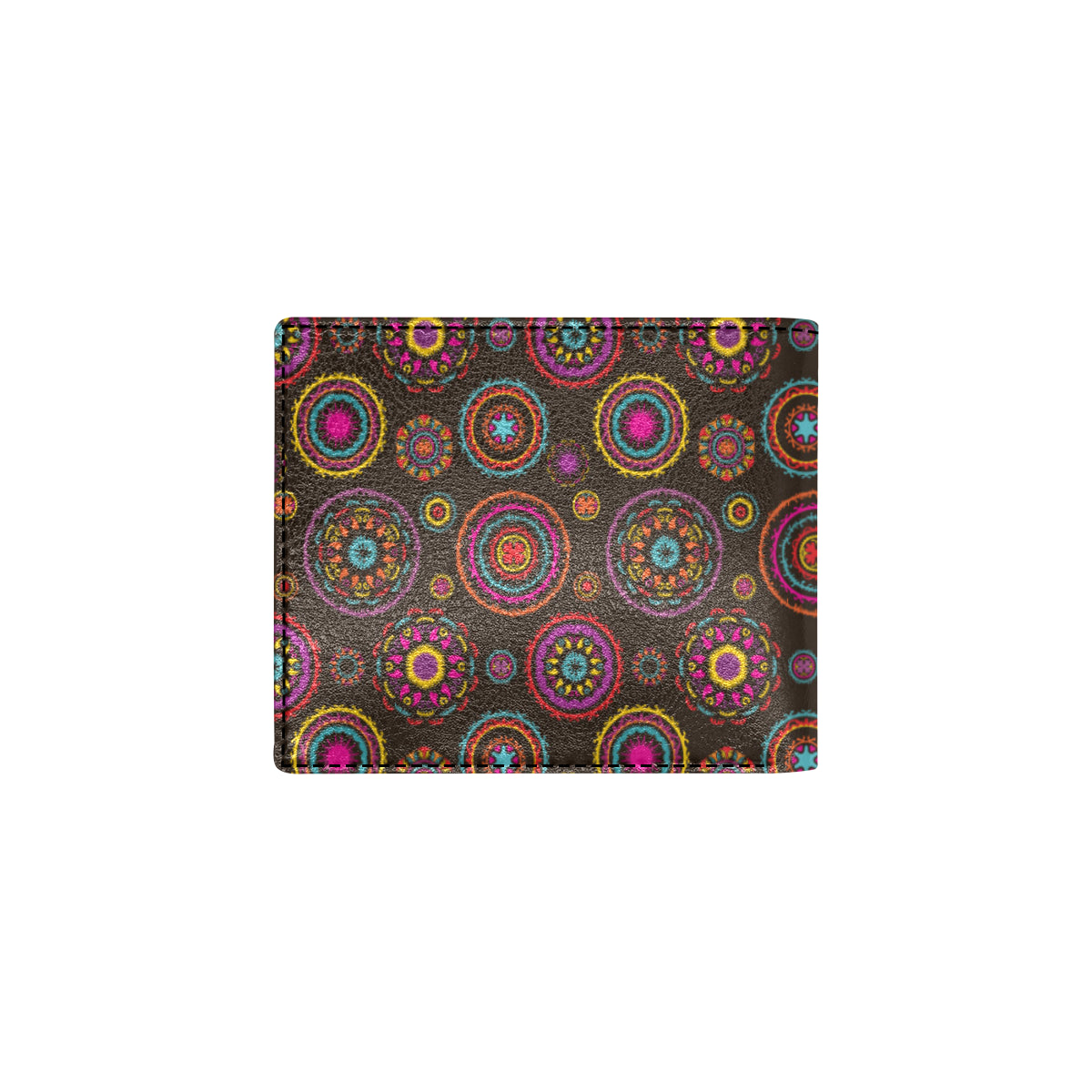 Bohemian Pattern Print Design 01 Men's ID Card Wallet