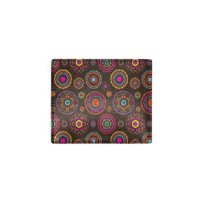 Bohemian Pattern Print Design 01 Men's ID Card Wallet