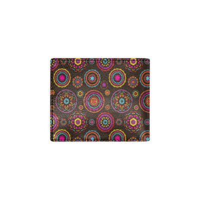 Bohemian Pattern Print Design 01 Men's ID Card Wallet