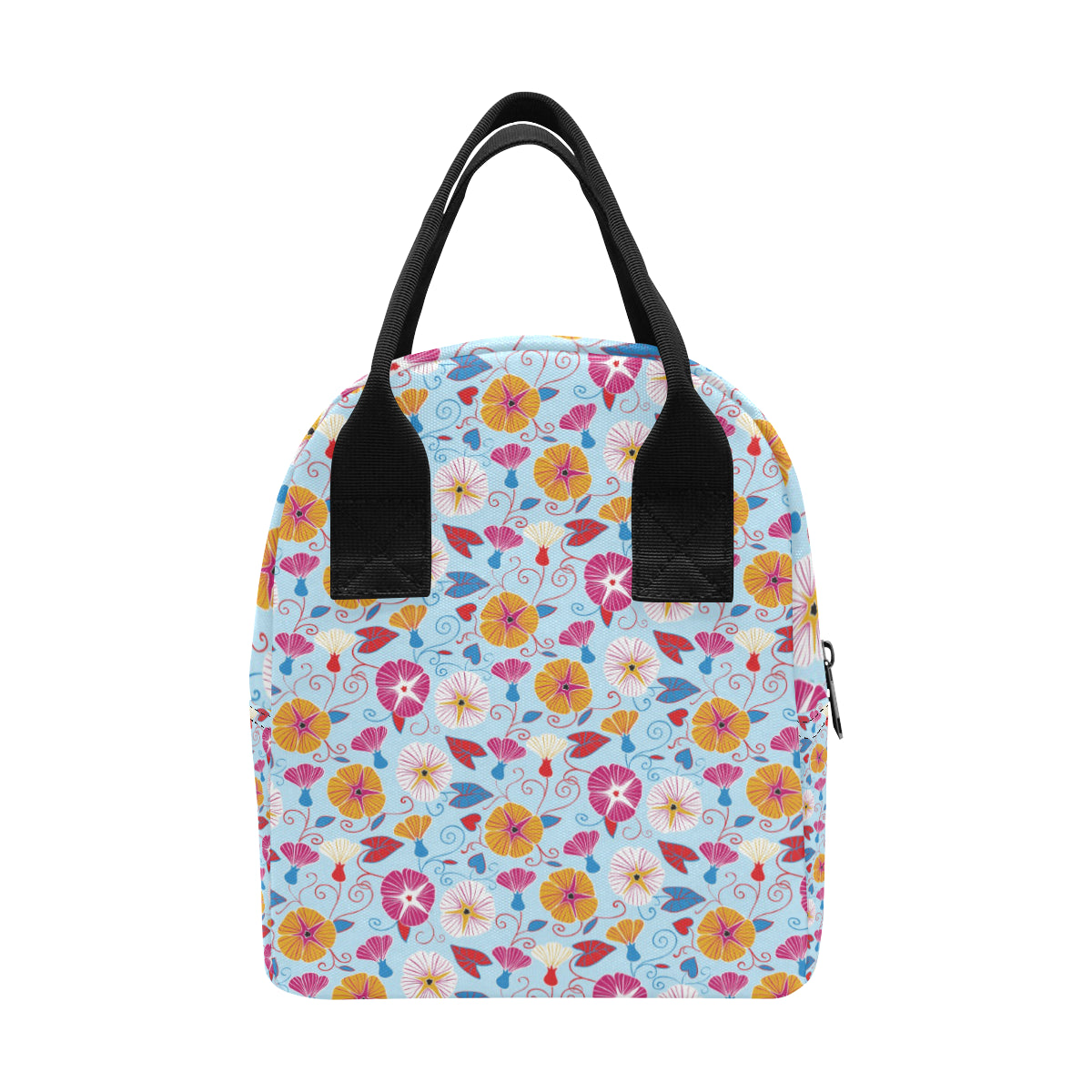Morning Glory Pattern Print Design MG06 Insulated Lunch Bag