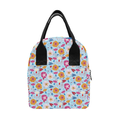 Morning Glory Pattern Print Design MG06 Insulated Lunch Bag