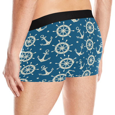 Anchor Pattern Print Design 01 Men's Boxer Briefs