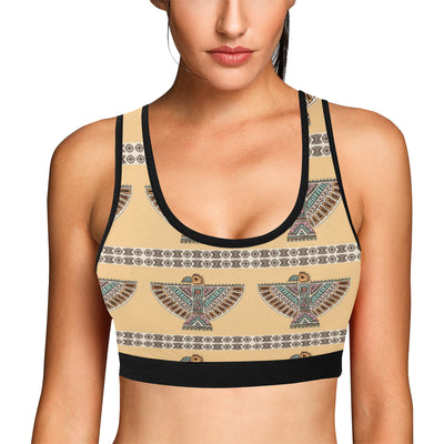 Native American Eagle Pattern Sports Bra