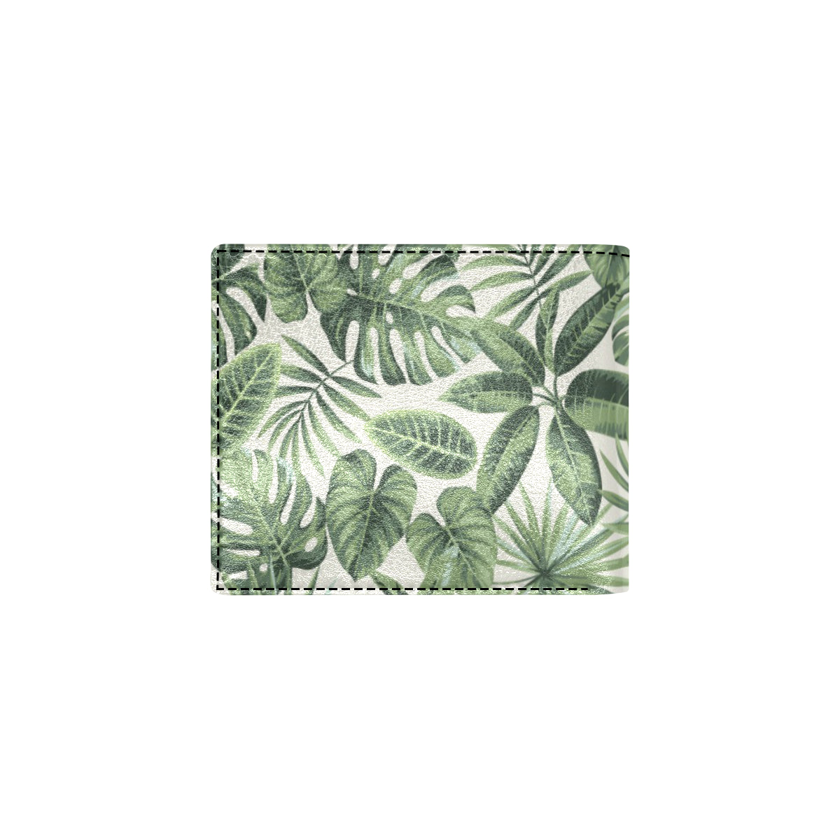 Palm Leaves Pattern Print Design PL014 Men's ID Card Wallet
