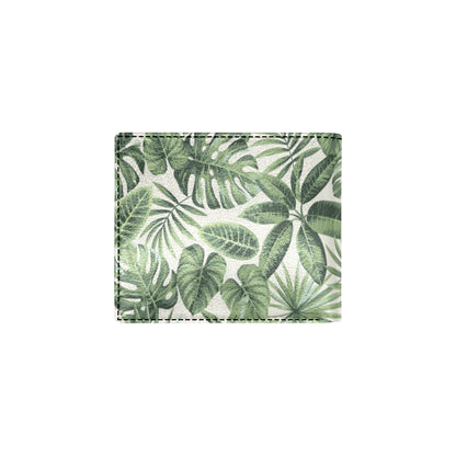 Palm Leaves Pattern Print Design PL014 Men's ID Card Wallet