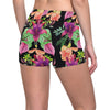 Amaryllis Pattern Print Design AL09 Yoga Shorts