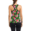 Pink Red Hibiscus Pattern Print Design HB023 Women's Racerback Tank Top