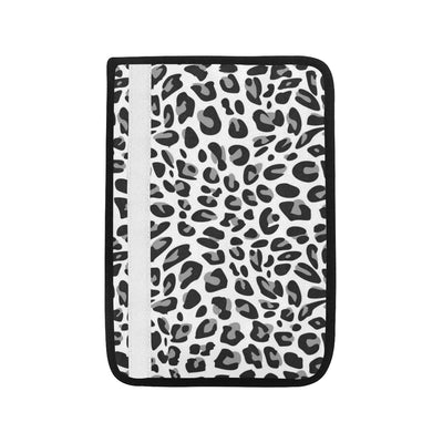 Snow Leopard Skin Print Car Seat Belt Cover