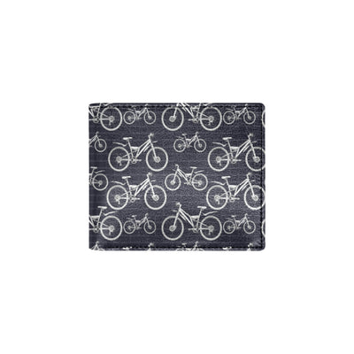 Mountain bike Pattern Print Design 02 Men's ID Card Wallet