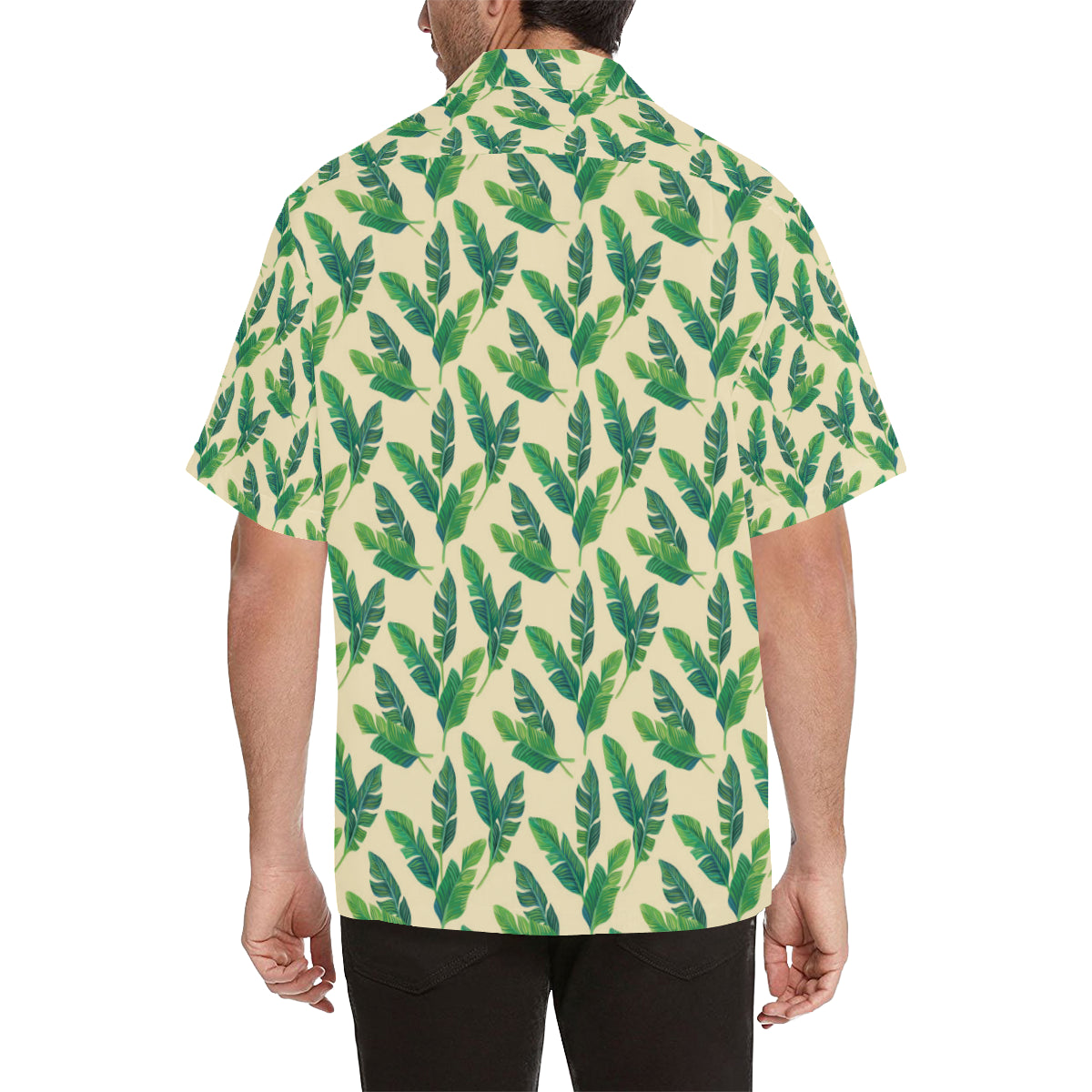 Banana Leaf Pattern Print Design 01 Men's Hawaiian Shirt