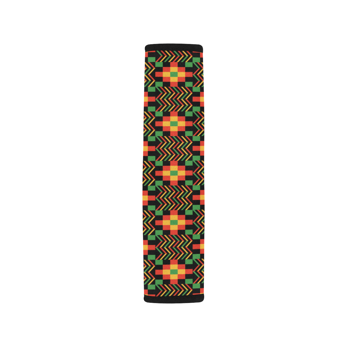 Kente Pattern Print Design 01 Car Seat Belt Cover