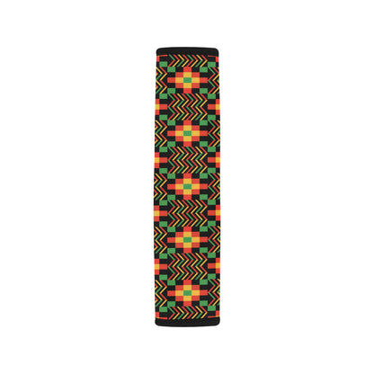 Kente Pattern Print Design 01 Car Seat Belt Cover