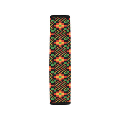 Kente Pattern Print Design 01 Car Seat Belt Cover