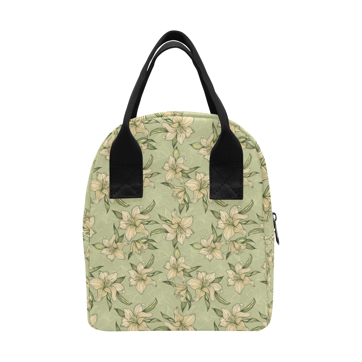 Lily Pattern Print Design LY06 Insulated Lunch Bag