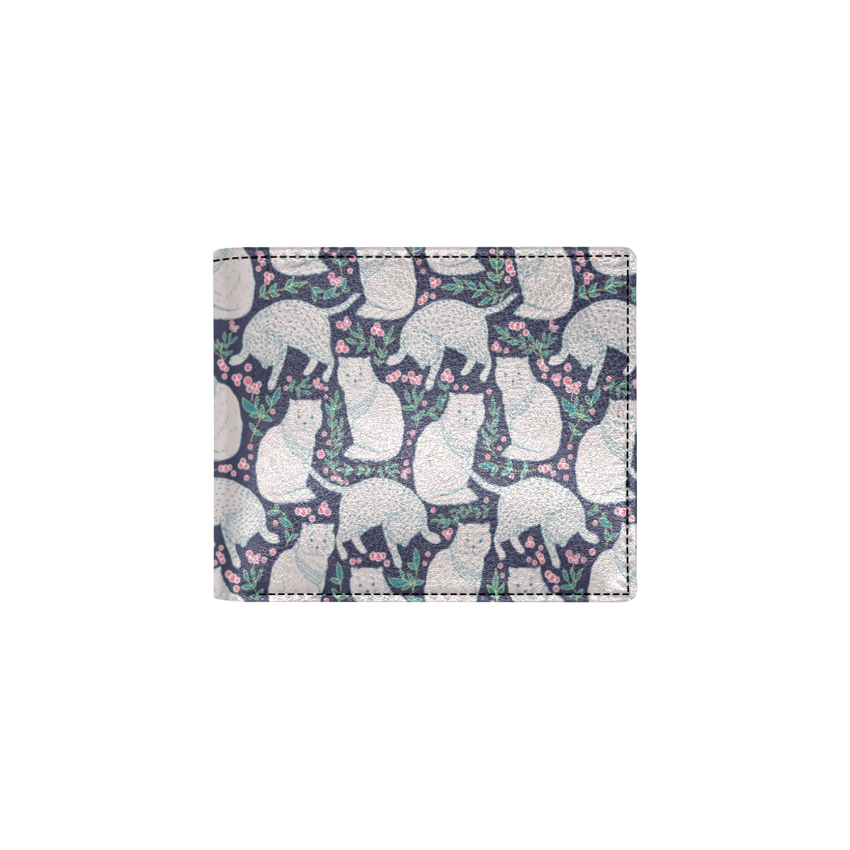 Cat Pattern Print Design 06 Men's ID Card Wallet