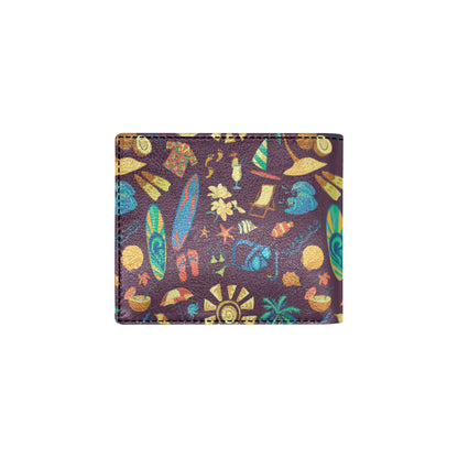 Aloha Hawaii Pattern Print Design 01 Men's ID Card Wallet