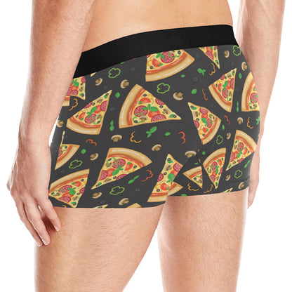 Pizza Pattern Print Design A02 Men's Boxer Briefs