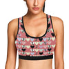 Chihuahua Pattern Print Design 01 Sports Bra