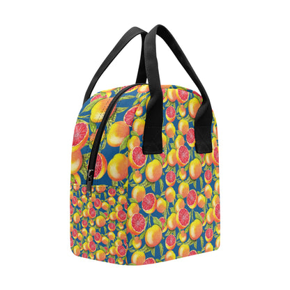 Grapefruit Pattern Print Design GF04 Insulated Lunch Bag