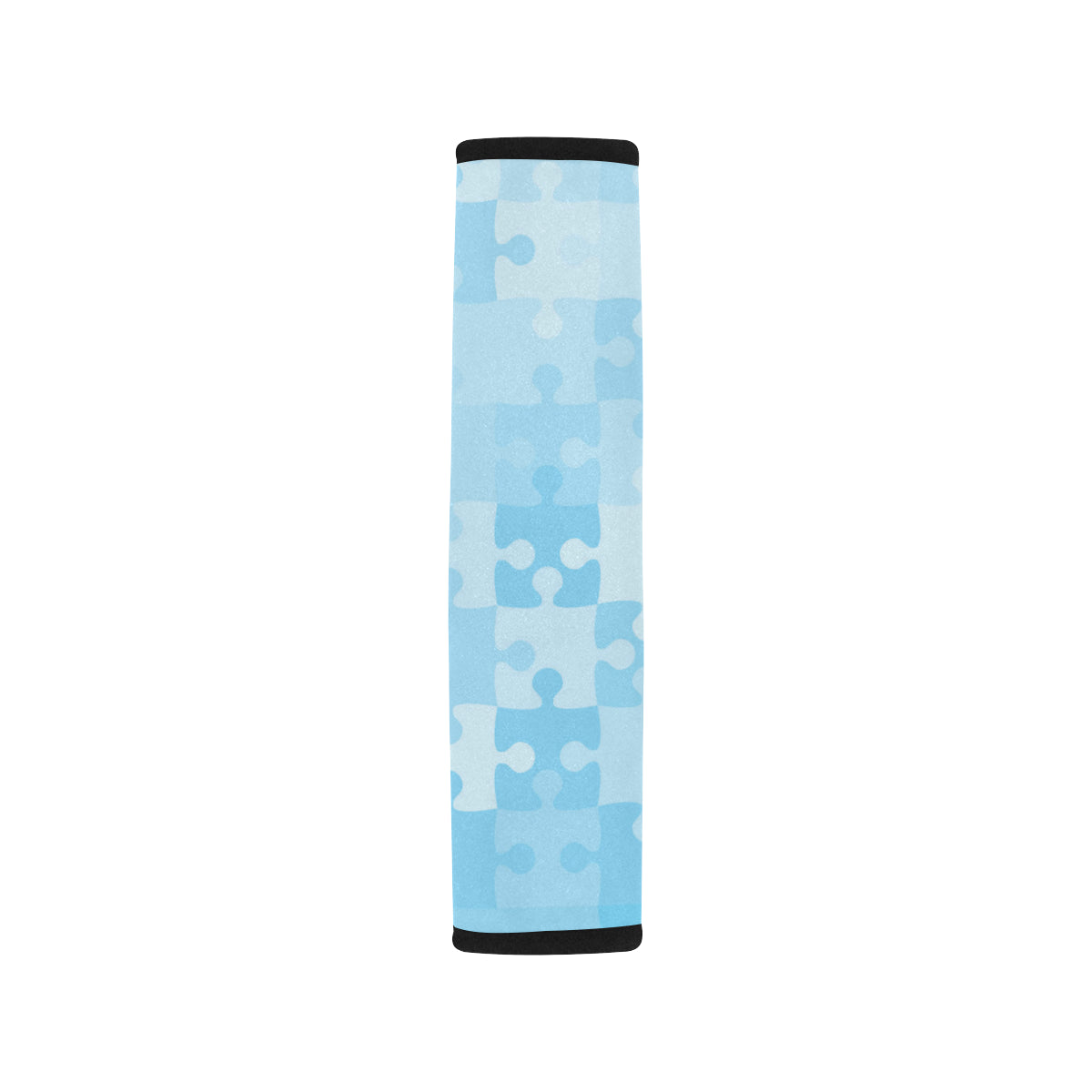Puzzle Blue Pattern Print Design A04 Car Seat Belt Cover