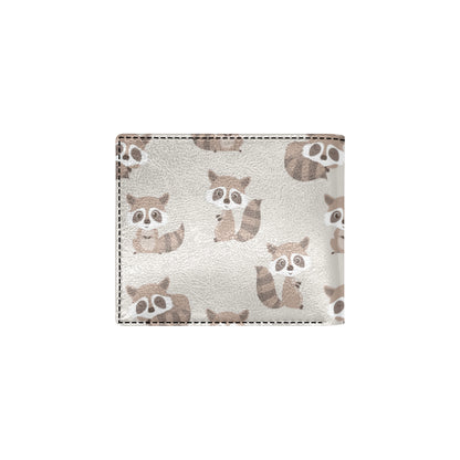 Raccoon Pattern Print Design A05 Men's ID Card Wallet