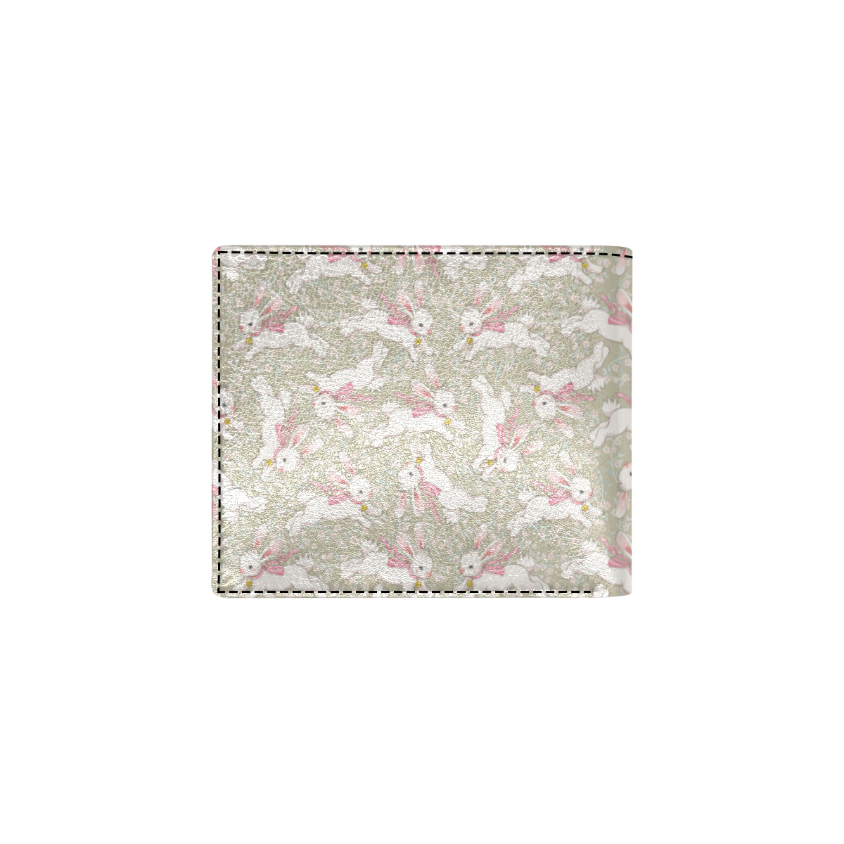 Bunny Pattern Print Design 06 Men's ID Card Wallet