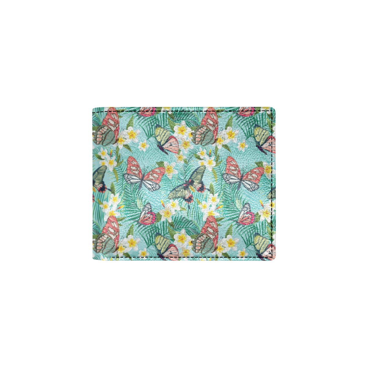 Butterfly Pattern Print Design 09 Men's ID Card Wallet