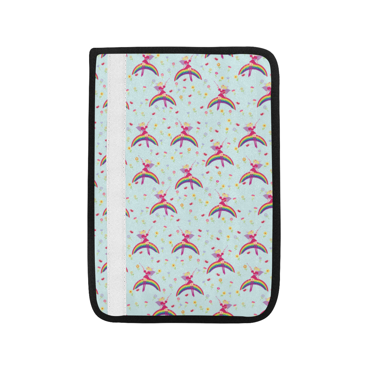 Fairy with Rainbow Print Pattern Car Seat Belt Cover