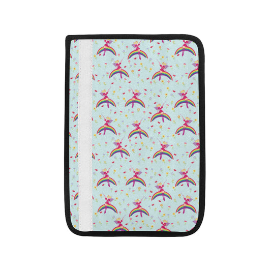 Fairy with Rainbow Print Pattern Car Seat Belt Cover