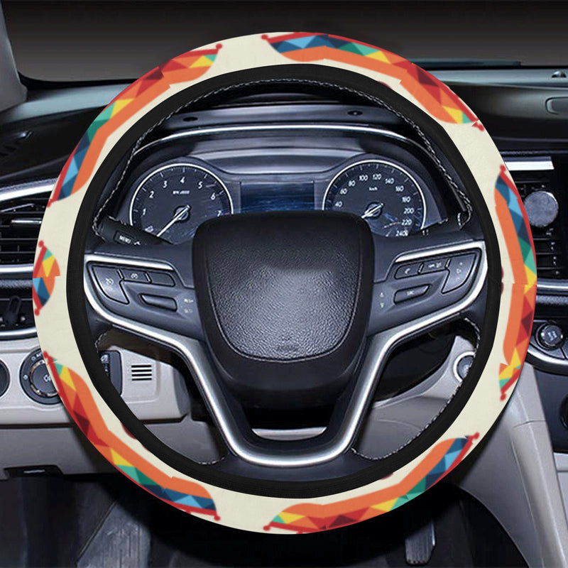 Maracas Mexican Pattern Print Design 01 Steering Wheel Cover with Elastic Edge