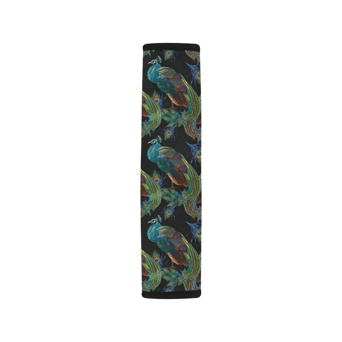 Peacock Pattern Print Design A04 Car Seat Belt Cover