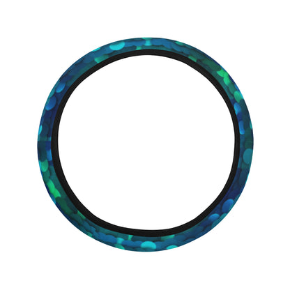 Mermaid Scales Pattern Print Design 06 Steering Wheel Cover with Elastic Edge