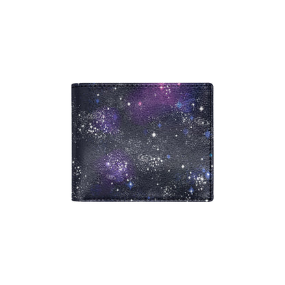 Cosmic Pattern Print Design 03 Men's ID Card Wallet