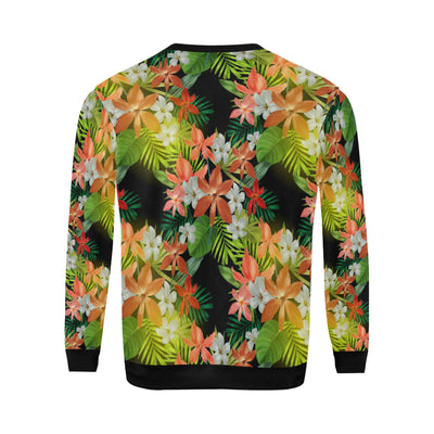 Amaryllis Pattern Print Design AL07 Men Long Sleeve Sweatshirt