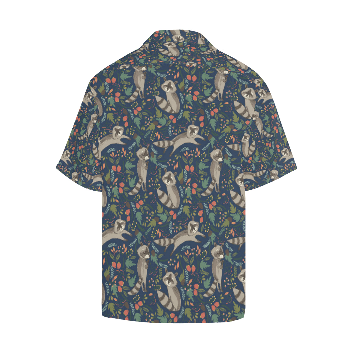 Raccoon Pattern Print Design A02 Men's Hawaiian Shirt