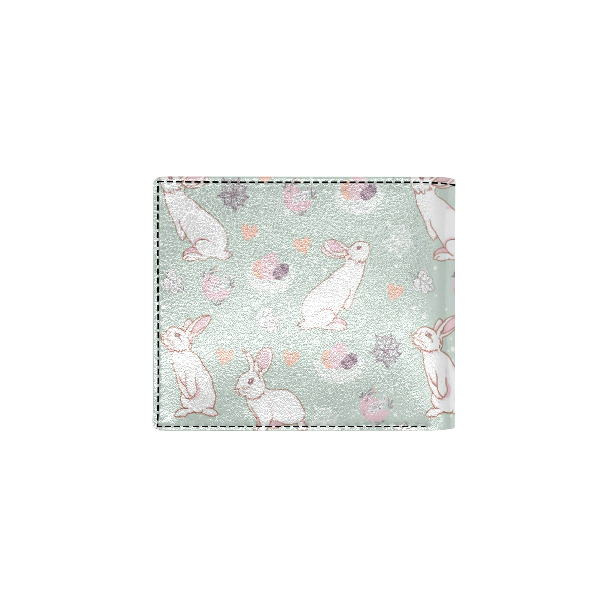 Rabbit Pattern Print Design RB011 Men's ID Card Wallet