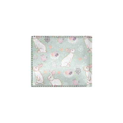 Rabbit Pattern Print Design RB011 Men's ID Card Wallet