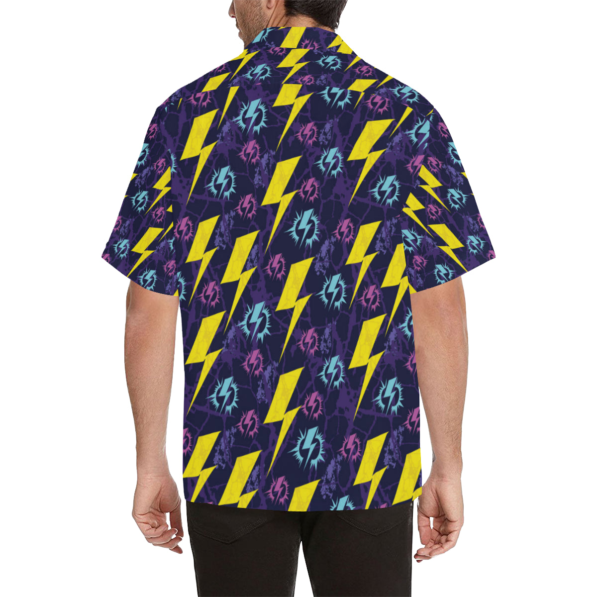 Lightning Thunder Pattern Print Design 01 Men's Hawaiian Shirt