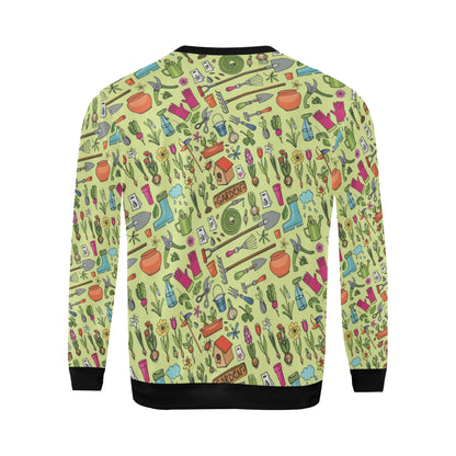 Gardening Pattern Print Design G02 Men Long Sleeve Sweatshirt