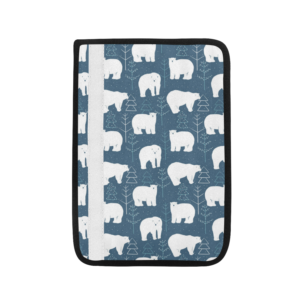 Polar Bear Pattern Print Design A01 Car Seat Belt Cover