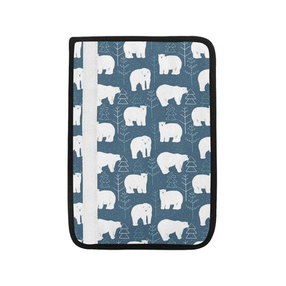Polar Bear Pattern Print Design A01 Car Seat Belt Cover