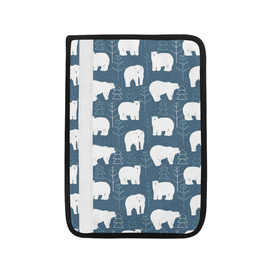 Polar Bear Pattern Print Design A01 Car Seat Belt Cover