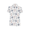 Anchor Pattern Print Design 06 Men's Short Sleeve Button Up Shirt