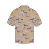 Dachshund Pattern Print Design 03 Men's Hawaiian Shirt