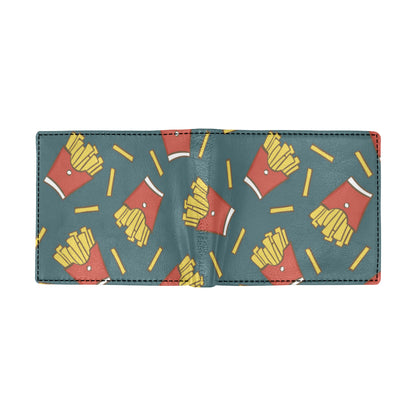 French Fried Pattern Print Design 04 Men's ID Card Wallet
