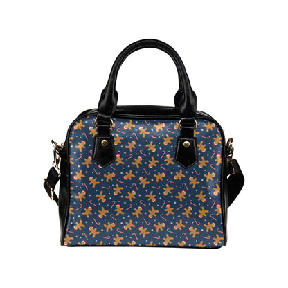 Gingerbread Pattern Print Design 01 Shoulder Handbag
